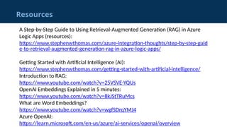 2026 - Building RAG with No Code Using Logic Apps | PPTX