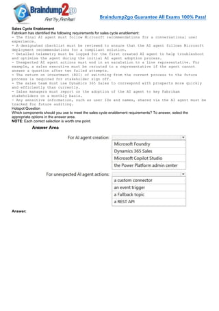 [2026-New]Braindump2go AB-100 Exam Dumps(1-28) | PDF