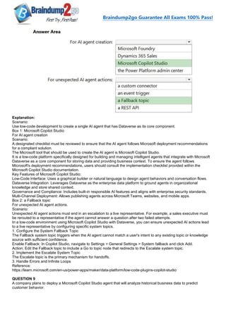 [2026-New]Braindump2go AB-100 Exam Dumps(1-28) | PDF