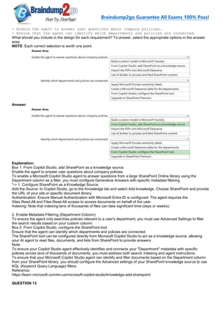 [2026-New]Braindump2go AB-100 Exam Dumps(1-28) | PDF