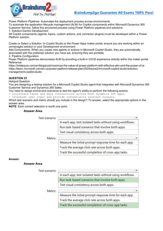 [2026-New]Braindump2go AB-100 Exam Dumps(1-28) | PDF