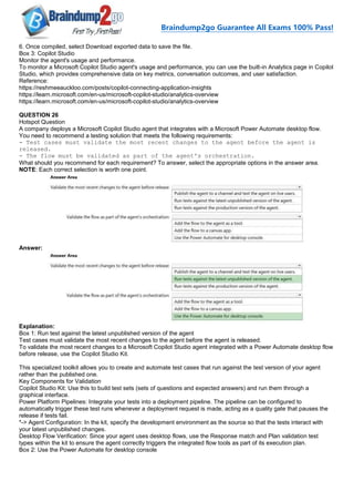 [2026-New]Braindump2go AB-100 Exam Dumps(1-28) | PDF