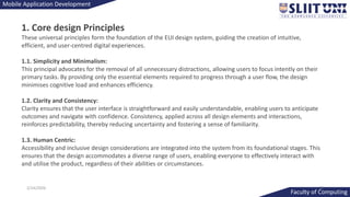 Core Features Design Comprehensive Mobile Application Development: UI/UX, Android, and User ...