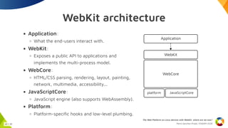 The Web Platform on Linux devices with WebKit: where are we now? | PDF