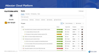 오픈소
스컨설팅회사소
개서 | 20
Atlassian Cloud Platform
목표 지향 업무
PLATFORM APPS
Goals
 
