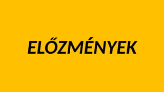 ELŐZMÉNYEK
 