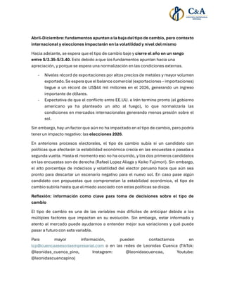 Análisis del Tipo de Cambio en Perú: Impactos y Perspectivas 2026 | PDF