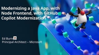 Modernizing a Java App, with Node Frontend, with GitHub Copilot ...