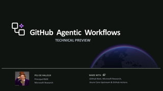 GitHub Agentic Workflows: Automating Software Development with AI ...