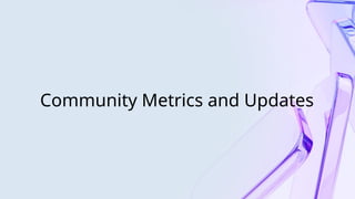 Community Metrics and Updates
 