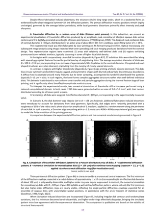 EXPERIMENTAL VISUALIZATION AND NUMERICAL SIMULATION OF FRAUNHOFER ...