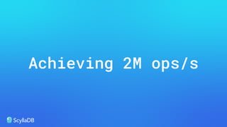 Achieving 2M ops/s
 