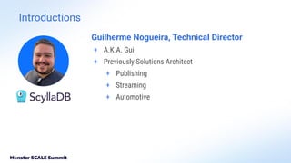 Introductions
Guilherme Nogueira, Technical Director
+ A.K.A. Gui
+ Previously Solutions Architect
+ Publishing
+ Streaming
+ Automotive
 