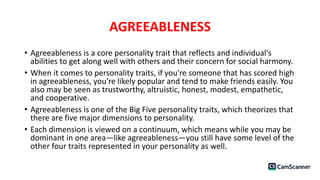 Agreeability Key Comprehensive Exploration of Personality Psychology and Trait Theories ...
