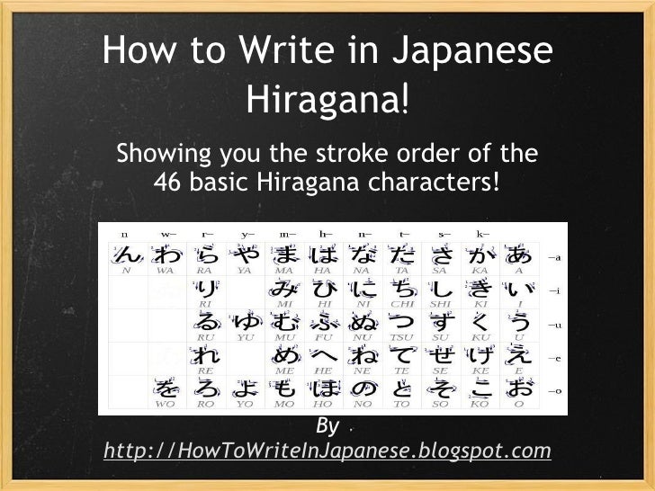 How to write my name in japanese hiragana