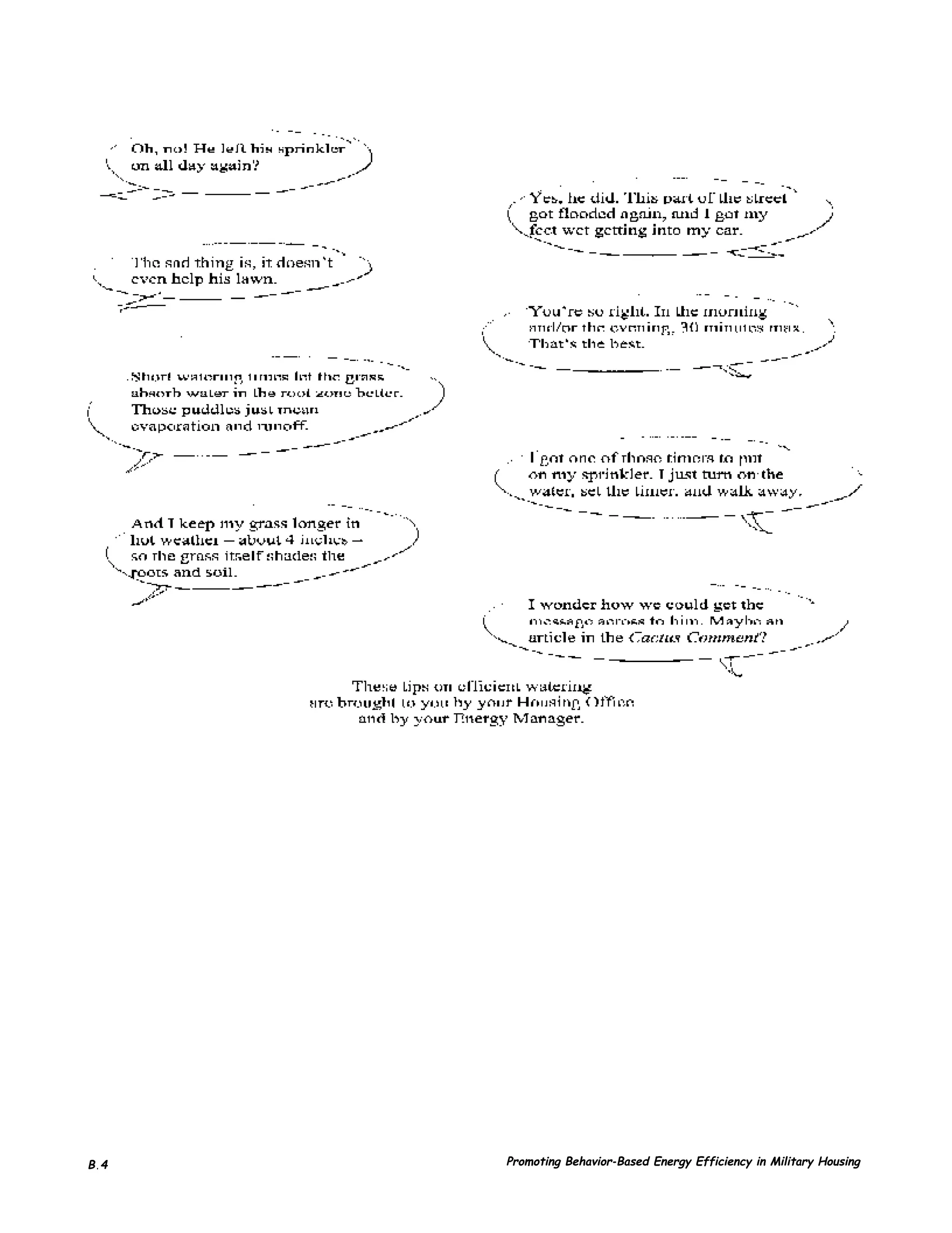 B.4   Promoting Behavior-Based Energy Efficiency in Military Housing
 