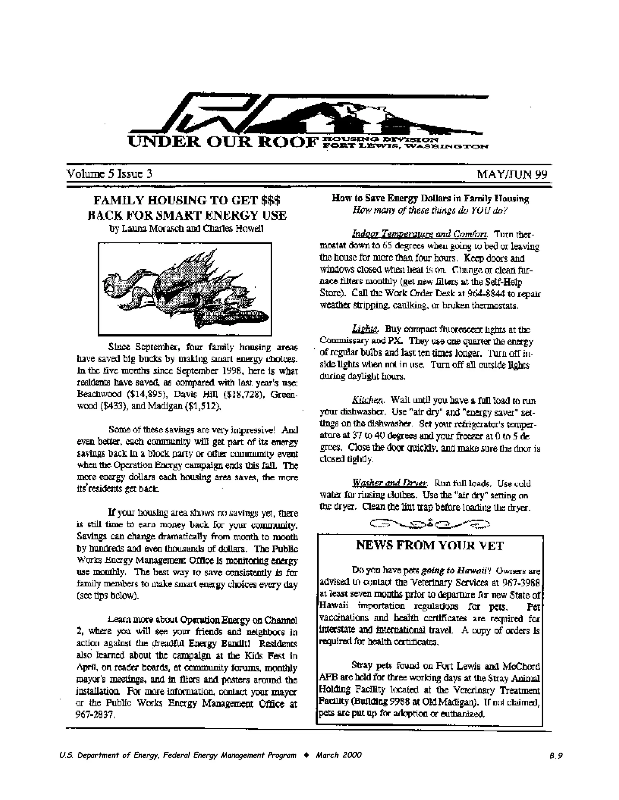 U.S. Department of Energy, Federal Energy Management Program ◆ March 2000   B.9
 