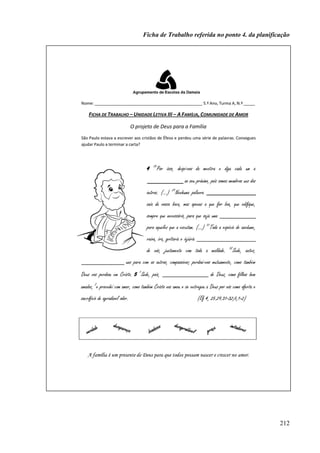 212
Ficha de Trabalho referida no ponto 4. da planificação
 