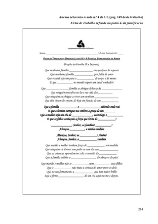 214
Anexos referentes à aula n.º 4 da UL (pág. 149 deste trabalho)
Ficha de Trabalho referida no ponto 4. da planificação
 