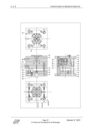 C. F. P. CONCEVOIR UN PRODUIT INJECTE
Page 22 Module N° 2029
© Centre de Formation de la Plasturgie
 