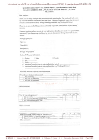 An Evaluation of Implementing Task Based Language Teaching TBLT to ...