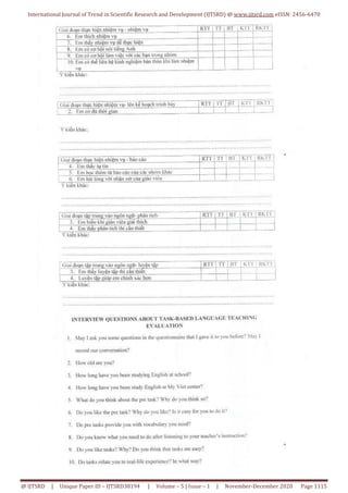 An Evaluation of Implementing Task Based Language Teaching TBLT to ...