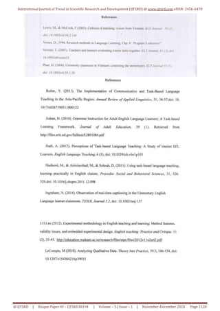 An Evaluation of Implementing Task Based Language Teaching TBLT to ...