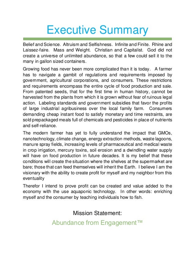 Executive Summary
