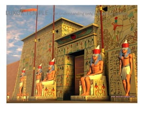LUXOR TEMPLE – for understanding only, not part of syllabus