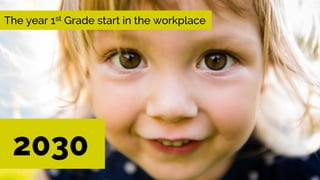 2030
The year 1st Grade start in the workplace
 