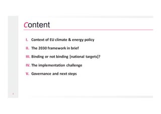 2030 climate & energy framework | PDF