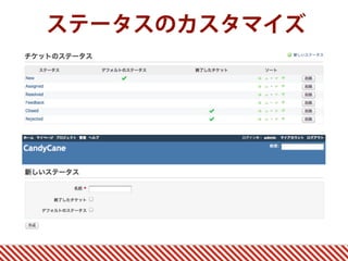 ステータスのカスタマイズ
 