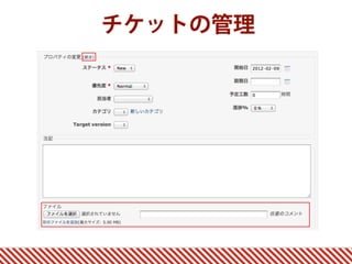 チケットの管理
 