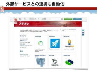 外部サービスとの連携も自動化
 