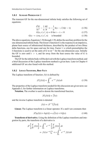 Heat Conduction Using Green s Functions 2nd Edition Beck | PDF