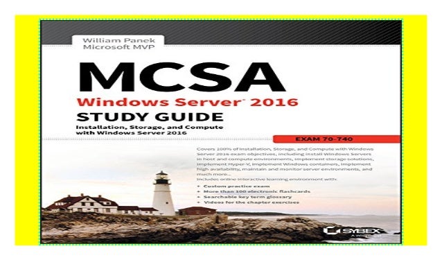 mcsa windows server 2016 study guide pdf free download