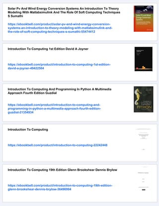 Introduction To Computing Systems From Bits And Gates To C And Beyond ...