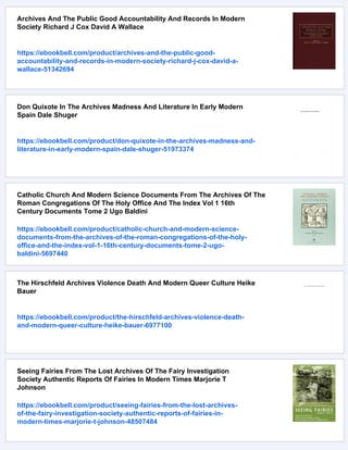 Theodore R.schellenberg Modern Archives Principles Techniques T R Schellenberg H G Jones | PDF