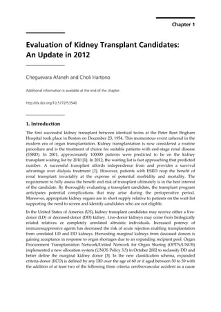 Current Concepts In Kidney Transplantation Mithat Tabakovi | PDF