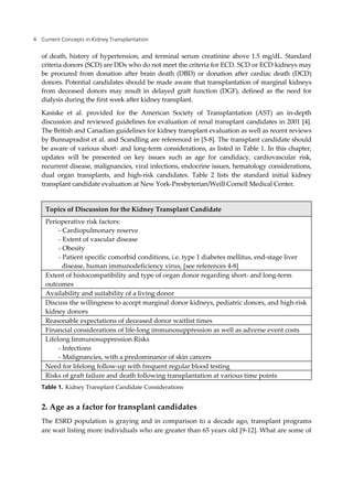 Current Concepts In Kidney Transplantation Mithat Tabakovi | PDF