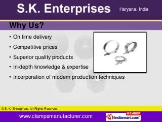 Industrial Clamps by S. K. Enterprises Faridabad Slide 3