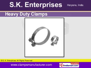 Industrial Clamps by S. K. Enterprises Faridabad Slide 5