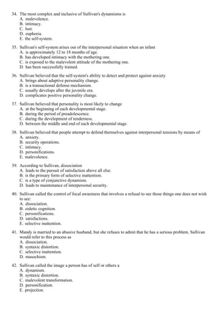 Theories Of Personality 7th Edition Feist Test Bank Pdf