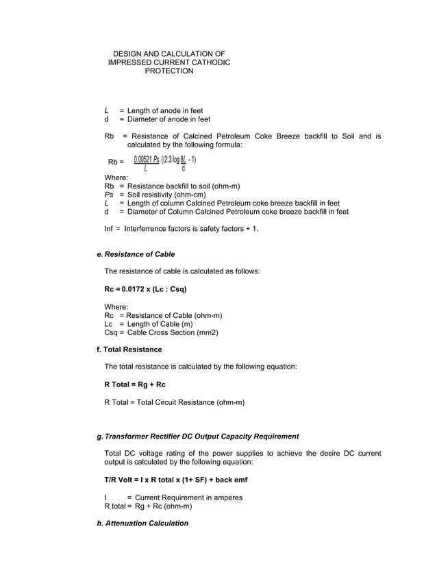 20392769 designcalculationcathodicprotectionimpressedcureent