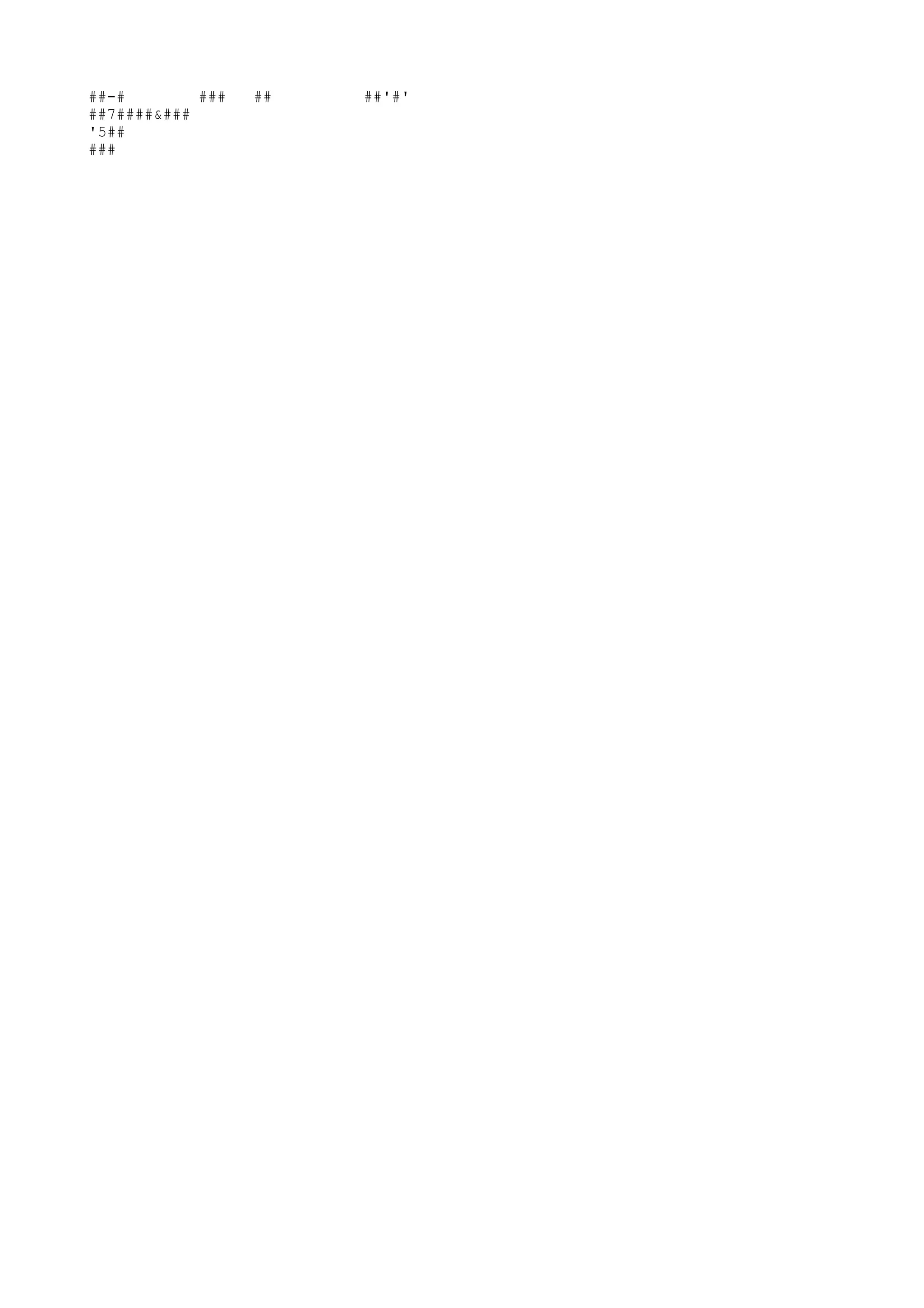 ##-# ### ## ##'#'
##7####&###
'5##
###
 