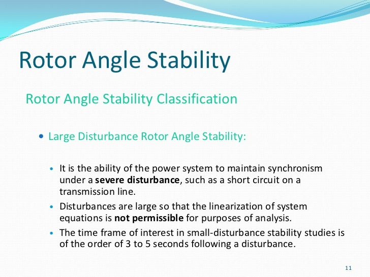Definition & Classification Of Power System Stability
