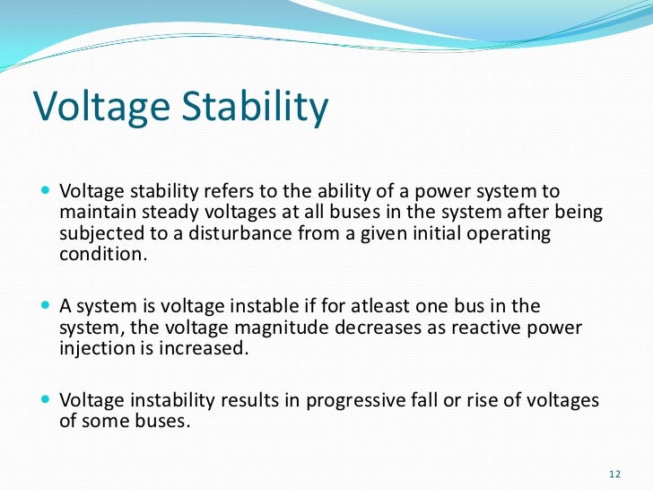 Definition & Classification Of Power System Stability