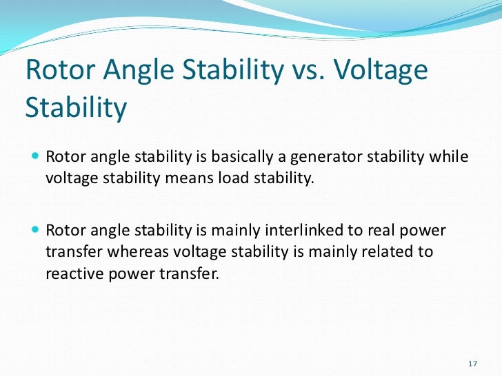 Definition & Classification Of Power System Stability