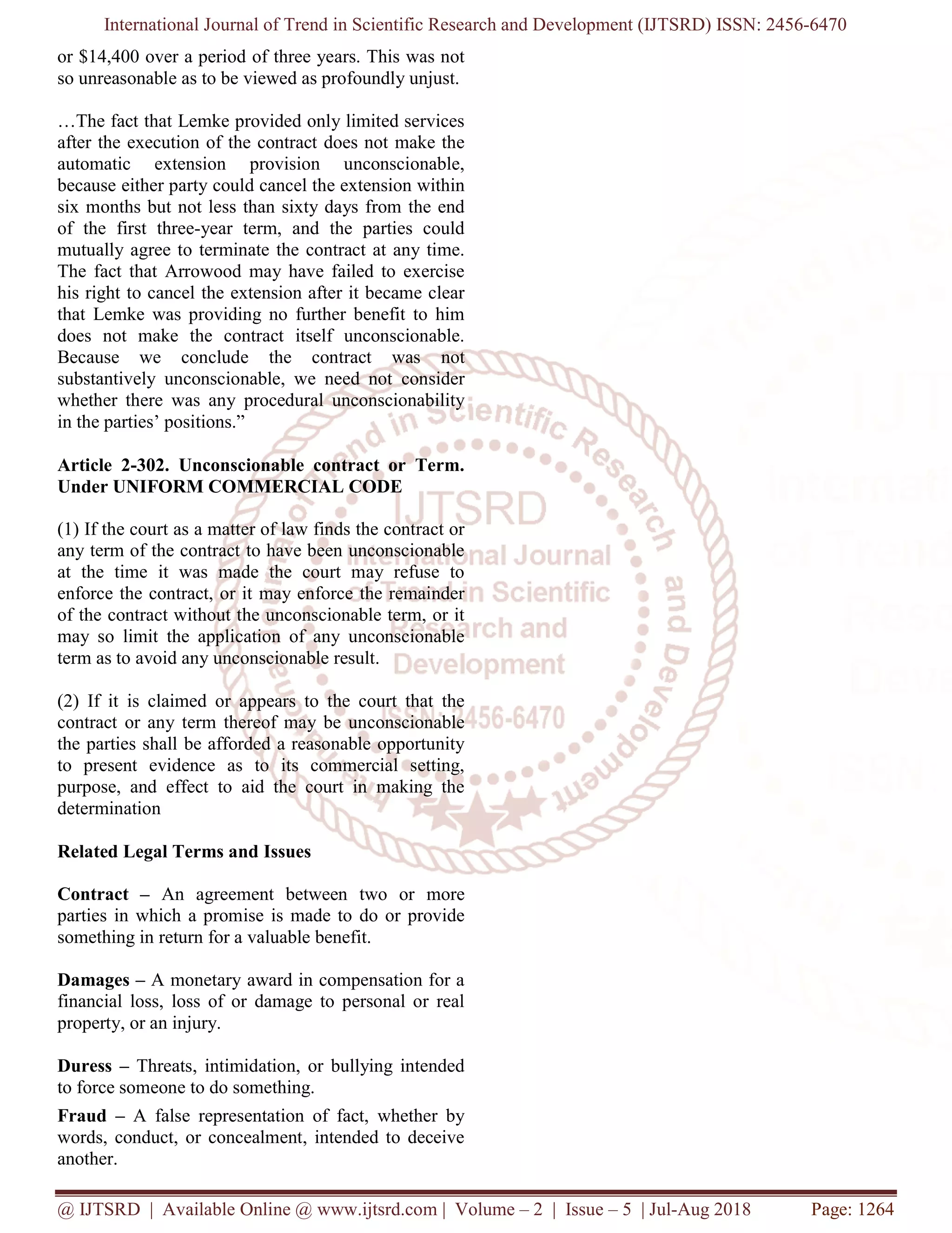 Unconscionable Contract Pdf