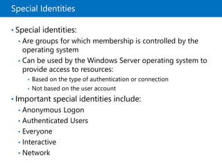 Windows Server 2012 Managing Active Directory Domain | PPTX